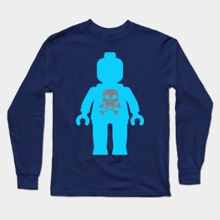 Minifig with Skull Design Long Sleeve T-Shirt